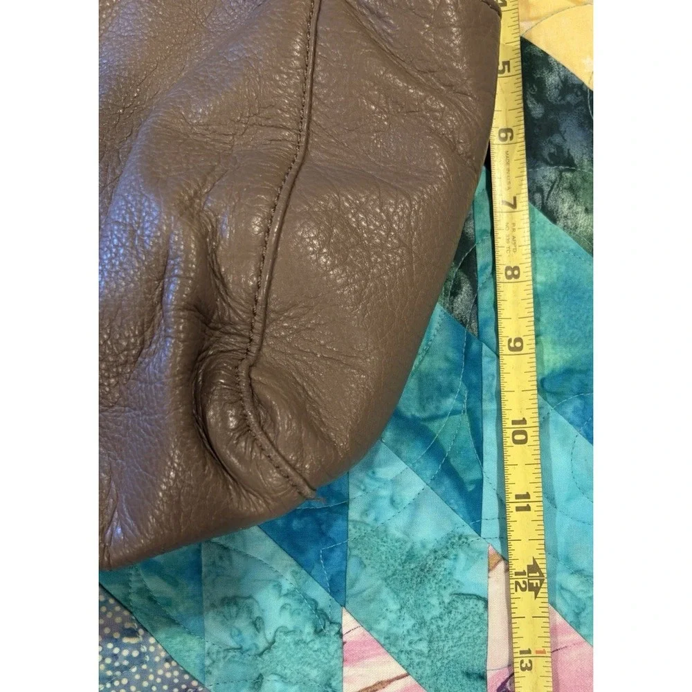 Michael Kors Jet Set Travel Bag Purse Large Brown Solid Gold Hardware Straps EUC